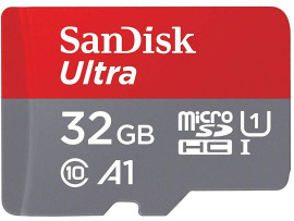 SanDisk 32GB Class 10 Micro SDHC Memory Card with Adapter (SDSQUAR-032G-GN6MA)
